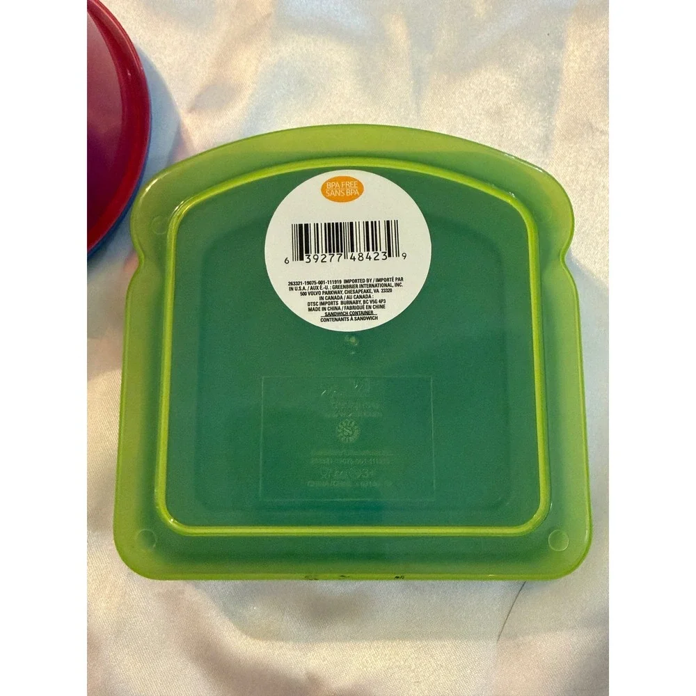 Paw Patrol Sandwich and Snack Container Set Zak Designs Blue Green Red BPA Free